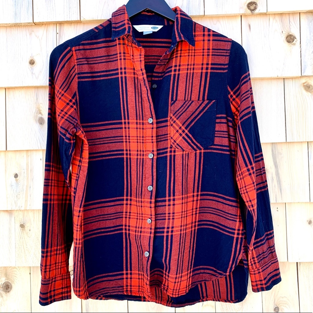 Women’s Old Navy Red & Blue Plaid Flannel-S